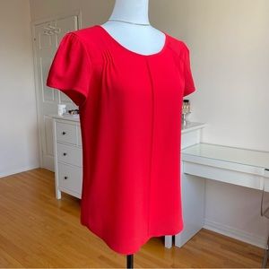 RW&Co - Red Short Sleeve Blouse